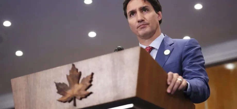 Prime Minister Justin Trudeau holds a press conference following his participation in the Francophonie Summit in Djerba, Tunisia on Nov. 20, 2022.