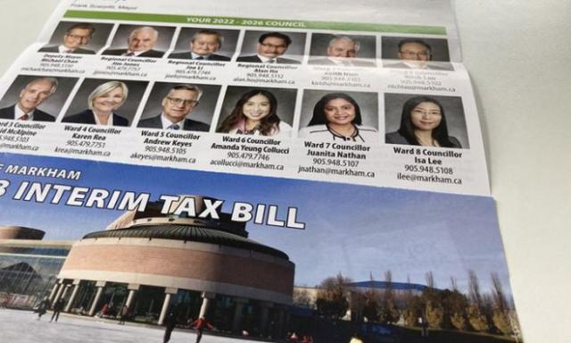 Markham 2023 Tax Bill