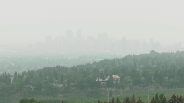 Calgary was shrouded in smoke on Sunday and while conditions might be better on Monday, they're expected to become much worse.