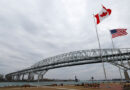 Bridge from Port Huron, Mich., to Sarnia, Ontario, Canada.
