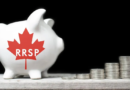 A piggy bank with a red maple leaf on it Description automatically generated