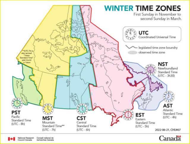 daylight saving time canada