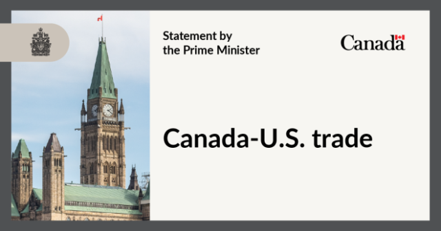 Statement by Prime Minister Carney on Canada-U.S. trade