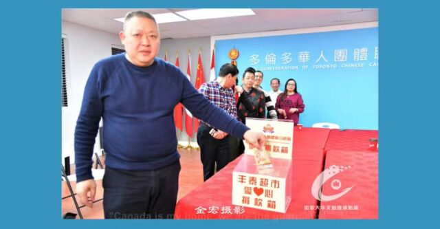 A person putting money into a box AI-generated content may be incorrect.